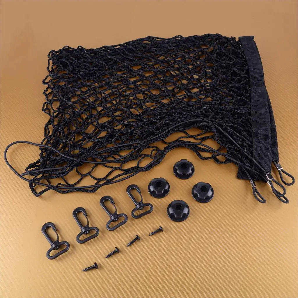 

DWCX Black Elastic Nylon Rear Trunk Boot Floor Net Cargo Mesh Car Auto Styling Fit for Toyota RAV4 2013 2014 2015 2016 2017 2018