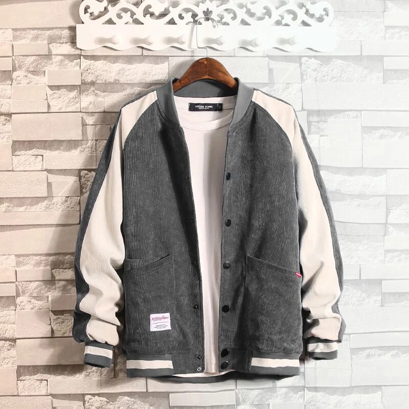 2018 En Uniforme Printemps Nouveau Garçons Baseball Version Veste Vêtements De Velours Hommes Sauvage La Côtelé Scorpion Coréenne ukPZOXi