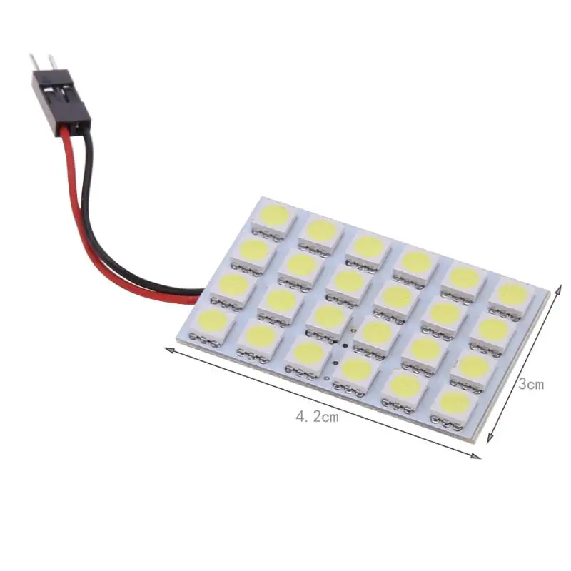 T10 5050/3528 24SMD светодиодный светильник для салона автомобиля белый гирлянда