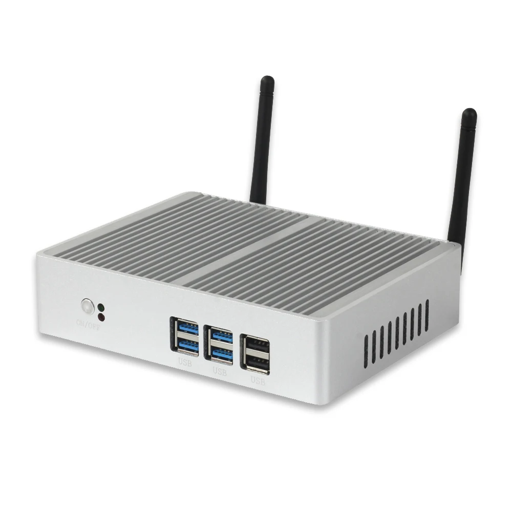  Desktop Computers Fanless Mini Computer Windows 7 Mini PC Intel Celeron 2955U Pentium 4405U usb gam