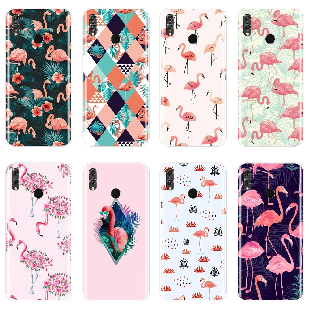 

For Huawei Honor 7S 7X 7A 7C Pro 8X MAX Phone Case Silicone Fashion Flamingo Soft Back Cover For Huawei Honor 7 8 9 10 Lite Case