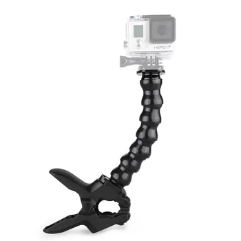 

Jaws Flex Clamp Mount with Flexible Adjustable Gooseneck for GoPro Hero 6 5 4 3 3+SJCAM SJ7 Yi 4K Action Camera Tripod Accessory