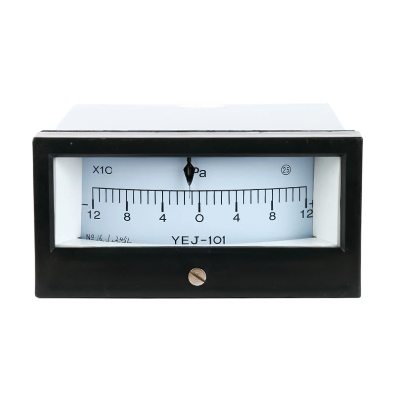 

New Arrial Square Diaphragm Pressure Gauge Positive And Negative 120Pa Film Box Pressure Gauge YEJ-101 -120~120PA