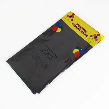 

New Disposable Tablecover Table Cloth Party Supplies Tableware birthday party Wedding Picnic Tablecloth kitchen Home Black