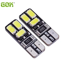 500 шт./лот авто светодиодный T10 светодиодный canbus W5W t10 6smd светодиодный 5630 5730 автомобиль свет canbus лампа без ошибок светодиодный свет