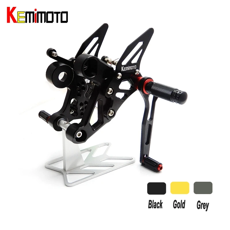 

For Yamaha MT-09 FZ-09 MT09 FZ 09 CNC Adjustable Rear Set Rearsets Footrest for YAMAHA MT-09 FZ-09 FZ 09 2014 2015 2016 New