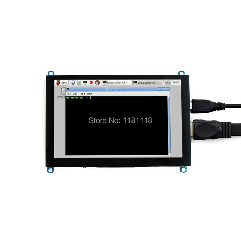 Raspberry Pi 5 дюймов ЖК-дисплей 5 дюймов USB емкостный сенсорный экран HDMI монитор VGA для компьютера мини ПК Xbox PS4