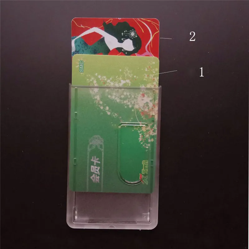 Жесткий пластиковый прозрачный банковский держатель для кредитных карт, держатель для бейджа, Кристальный чехол для удостоверения личности
