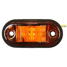 12V / 24V 2 Luzes LED Lado Marcador Lâmpada Para Reboque Do Caminhão E Do Carro-marcado Âmbar
