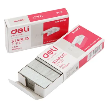 

2017 New Arrival Promotion 24 / 6 Silver Grapadora Grapas Ring Binder Deli 1000 12 # Staples, Stapler Special, A Box Sale K6756