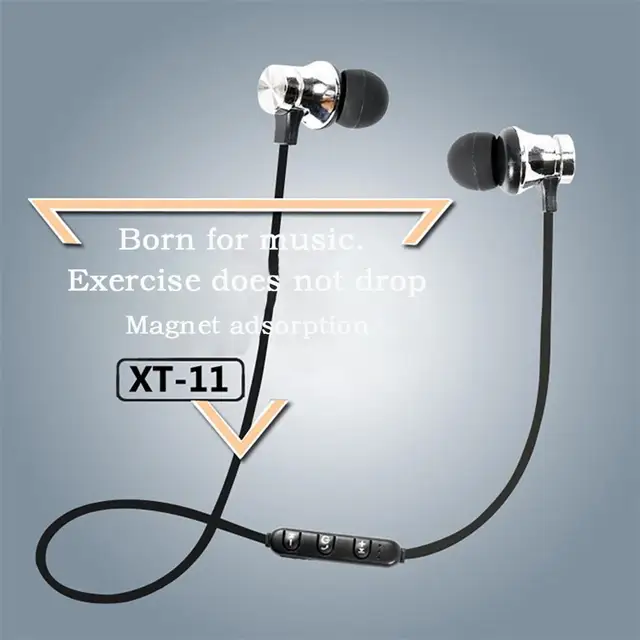 Bluetooth Earphone Sport Handsfree Headphones Wireless Earphones Magnetic Headset With Microphone For Mobile Phones Xiaomi 1