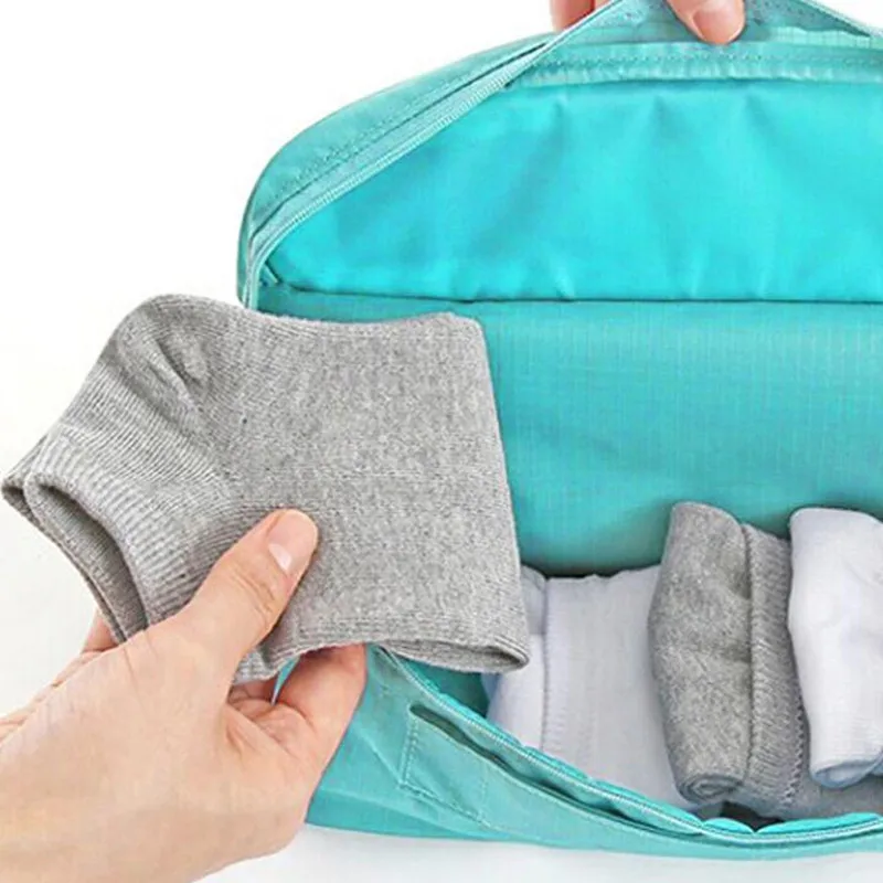 Бренд, модная дорожная многофункциональная сумка для хранения нижнего белья, раздельные носки, прозрачные спортивные сумки для туалетных принадлежностей, A11-2