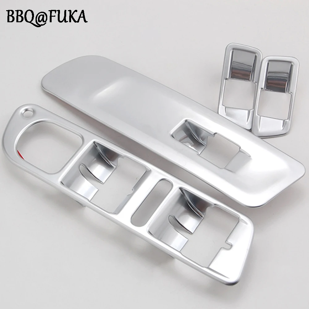 4pcs Set ABS Car Window Mirror Switch Control Button Cover Trim Frame Decoration For Tiguan 2010