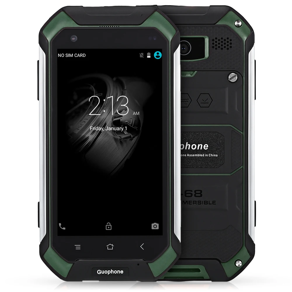 Guophone V19 IP68 Водонепроницаемый Android мобильный телефон 8MP MT6580 четырехъядерный 2GB+ 16GB 4,5 ''пылезащитный ударопрочный 3g смартфон 4500mAh