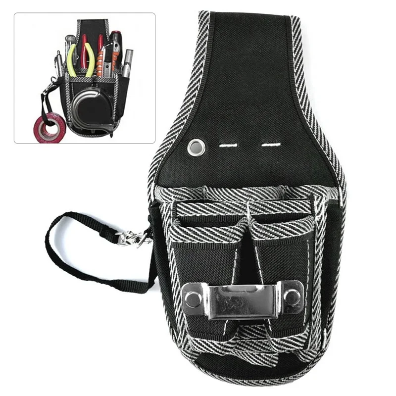 

9 in 1 Screwdriver Utility Kit Holder Top Quality 600D Nylon Fabric Tool Bag Electrician Waist Pocket Tool Belt Pouch Bag