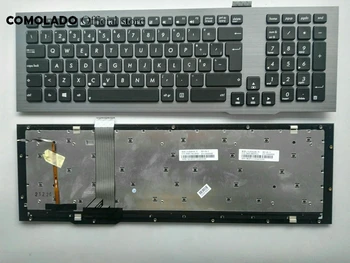 

New PO Portuguese Backlit Keyboard For Asus G75 G75VW G75VX G75VM Backlit With Frame Laptop Keyboard