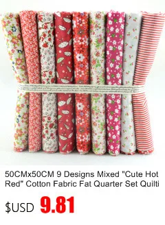Teramila Cotton Patchwork 30 Pcs/lot 10cmx10cm Heart Shape Fabric Charm Pack Quilting Fabrics No Repeat Designs Cloth Random