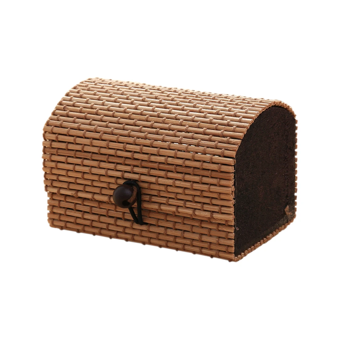 

Creative Bamboo Wooden High Capacity Case Cute Jewelry Box Storage Organizer(light coffee)