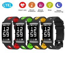 HM68 смарт-браслет IP67 Водонепроницаемый сообщение браслет-напоминатель Пульс кровяное Кислородное давление монитор фитнес-трекер Браслет