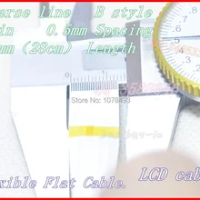 ЖК-кабель 0,5 мм расстояние+ 280 мм длина+ 26Pin B/обратная линия мягкий провод FFC Гибкий плоский кабель. 26p* 0.5B* 280 мм