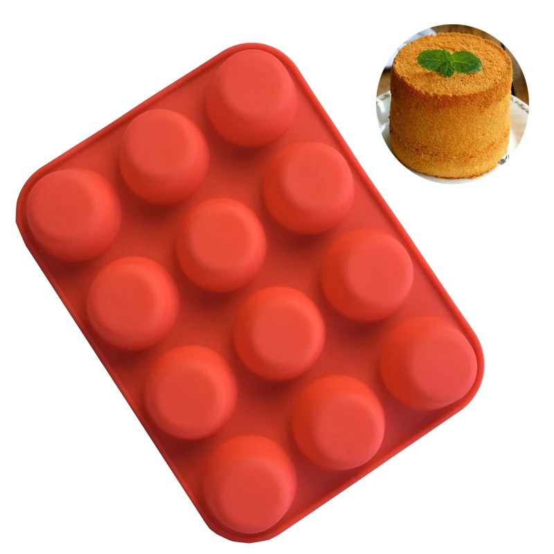 High Quality Silicone Cake Mold Muffin Cup Silicone Bakeware 12 Cup