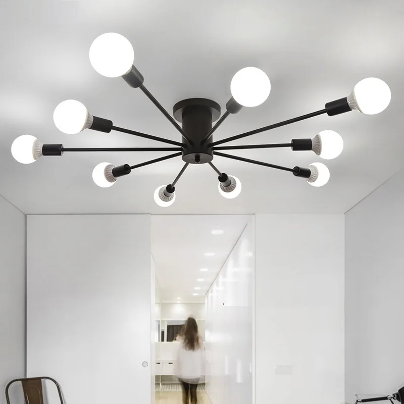  Ceiling Lights Living Room bedroom Light Restaurant lamps Bedroom Modern Simple Iron Ceiling lighti - 32935986138