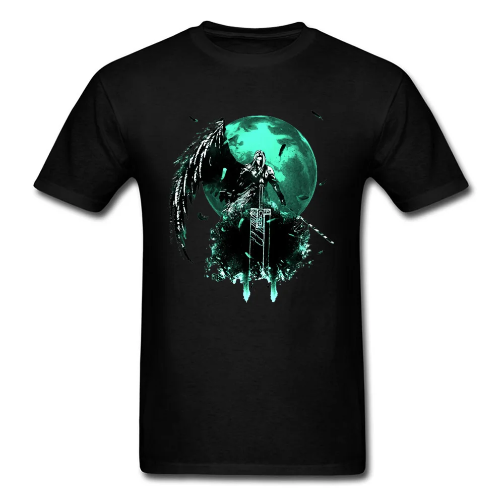 Round Collar Final-Fantasy0621 100% Cotton Adult T Shirts Fitness Tight Short Sleeve Tops & Tees 2018 Fashion Casual Tops Shirt Final-Fantasy0621 black