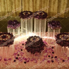 7 шт./компл. Рождественский свадебный стол Десертная Тарелка Топ-Номинальная Хрустальная подставка для торта/Свадебные украшения вечерние реквизит свадебный центральный