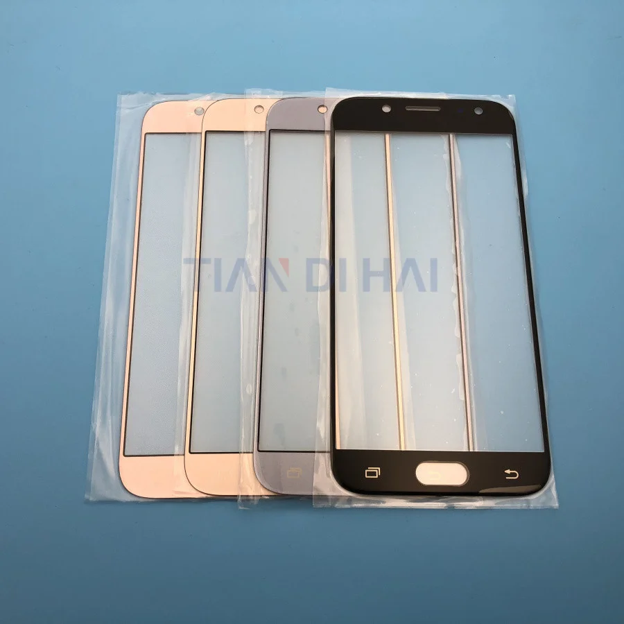 Передняя внешняя стеклянная крышка для объектива Замена Samsung Galaxy J5 J7 J3 2017 J530 J530F