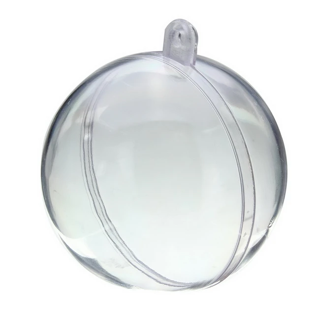 12 CLEAR PLASTIC Bell fillable Ornament favor 4 100mm $12.95 - PicClick