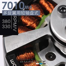 Бесколлекторный двигатель Dualsky XM7010MR-6.5 7,5 330KV 380KV короткоосевой диск мульти-двигатель ротора для продажи