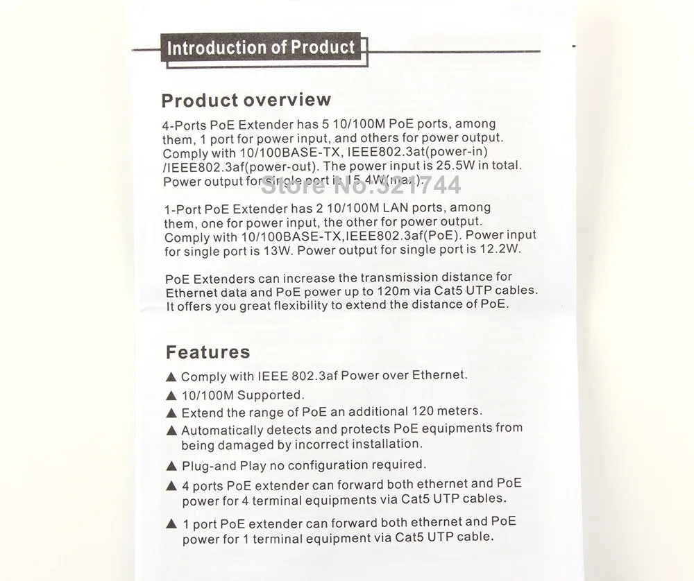 25,5 Вт макс IEEE802.3at в, IEEE802.3af выход один 4 канала 4-портовый PoE удлинитель POE повторитель Max Transimitte расстояние 120 м