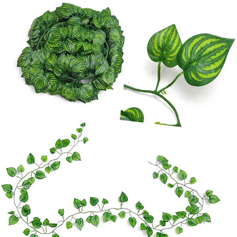 Artificial Green Rattan Simulation 210cm Tree Leaf9
