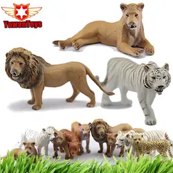 Коллекционные игрушки очень реалистичные дикие животные модель серии лев тигр Гепард деликатная рука Paind ПВХ игрушки Рождественский