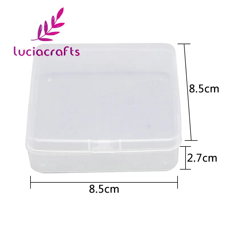 Lucia crafts 1 шт./лот мульти параметр прозрачная коробочка из пластика для хранения украшений, бусин Чехол Органайзер ремесел 19040018 - Цвет: Type 12