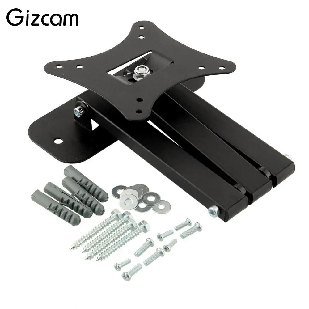Gizcam الأسود توضيح للتعديل دوارة إمالة led lcd tv جدار جبل 10 \