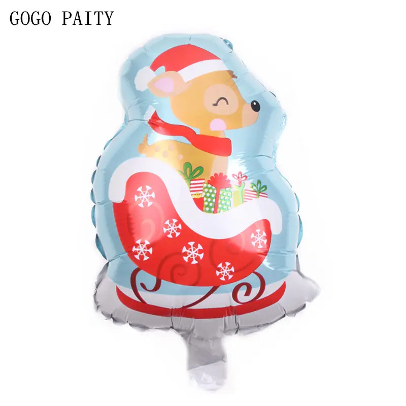 

GOGO PAITY New Mini Christmas Elk Aluminium Balloons Christmas Festive Atmosphere Decoration Balloons
