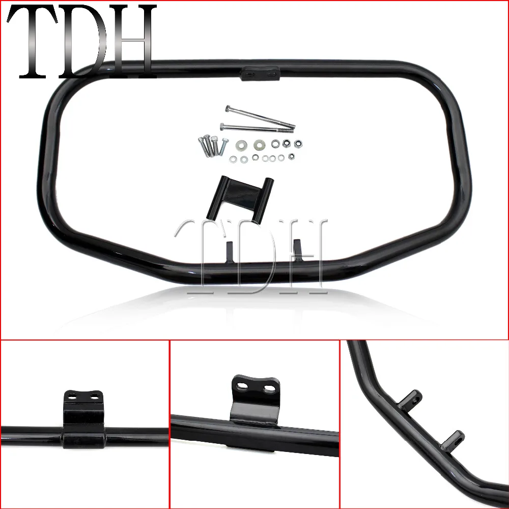 Мотоциклетный глянцевый черный Усы двигатель шоссе охранника Крушение Бар для Harley Sportster 883 XL 1200 1984-2003