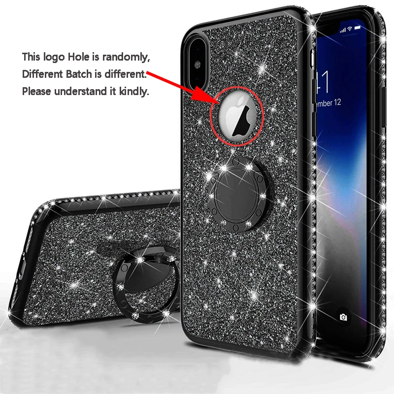 Plating-Soft-TPU-Glitter-Bling-Car-Holder-For-iPhone-XS-Max-XR-8-7-Plus-6S