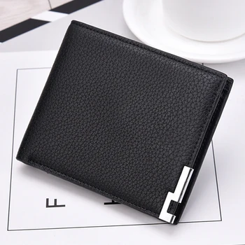 

PU Leather Wallets Men Brand Purses For Men Black Brown Short Wallet With Card Holder Male Purse Coin Money S Wallets MWS238