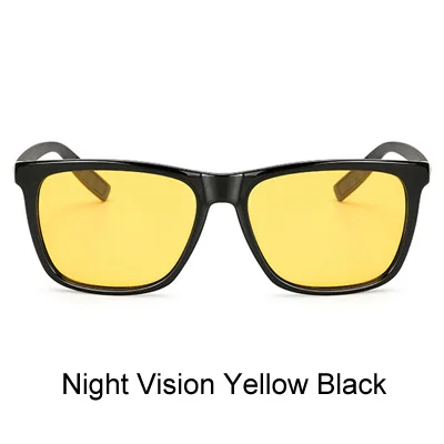Ralferty, солнцезащитные очки, квадратные, поляризационные, солнцезащитные очки для мужчин и женщин, фирменный дизайн, Полароид, солнцезащитные очки для вождения, мужские, UV400, очки Oculo 7031 - Цвет линз: Black Night Vision
