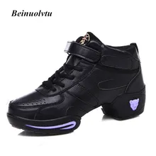 Popular dance sneakers for women dance shoes modern jazz shoes autumn winter female leather sports dancing