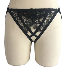 Новые дизайнерские черные женские сексуальное тело жгут кружева Трусики-брифы стринги готический крест стринги нижнее белье женское белье тело клетка
