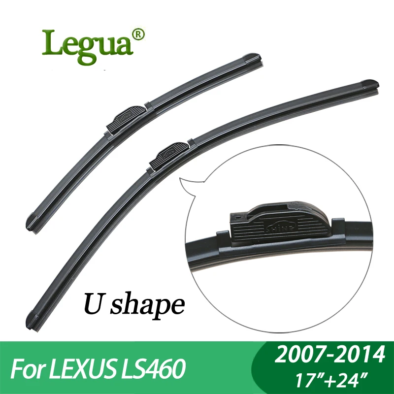 Legua Wiper blades for LEXUS LS460 (2007-2014) 17&quot+24&quot car wiper Boneless Windscreen Windshield Wipers Car accessory | Автомобили