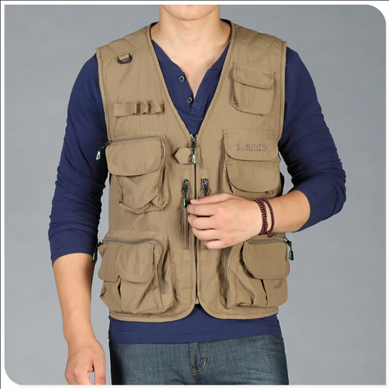 Men Vest Plus Size 3Xl 4Xl Summer Spliced Middle Age Male Waistcoat