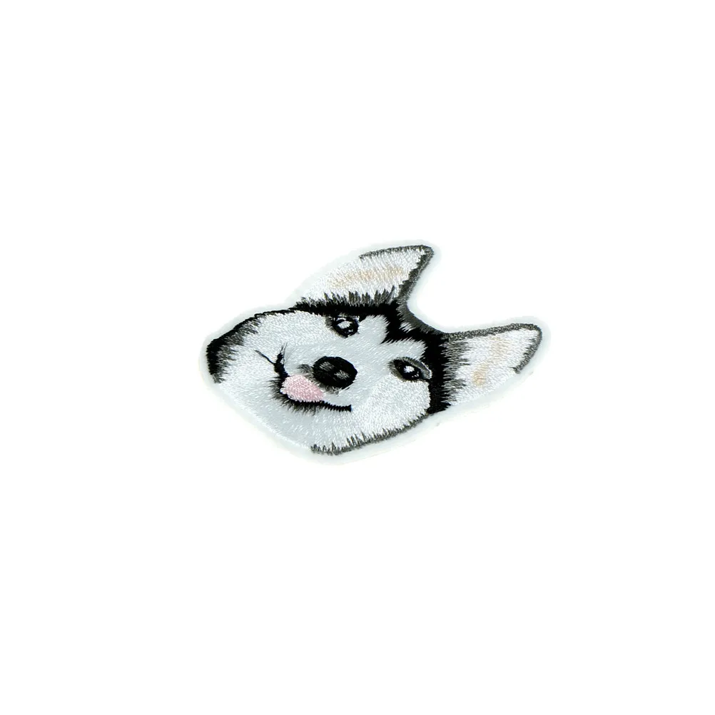 Вышитая железная одежда Husky Dog наклейки для шитья пальто и рюкзака|Заплатки| |