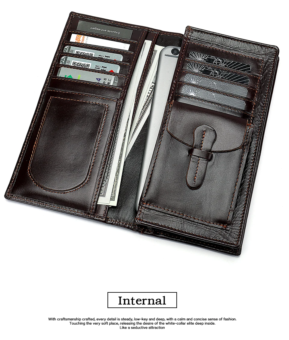 Мужской кошелек WESTAL, длинный кожаный кошелек для мужчин, rfid клатч, мужской волшебный кошелек, мужской кожаный Роскошный кошелек для денег и карт, 8011-1