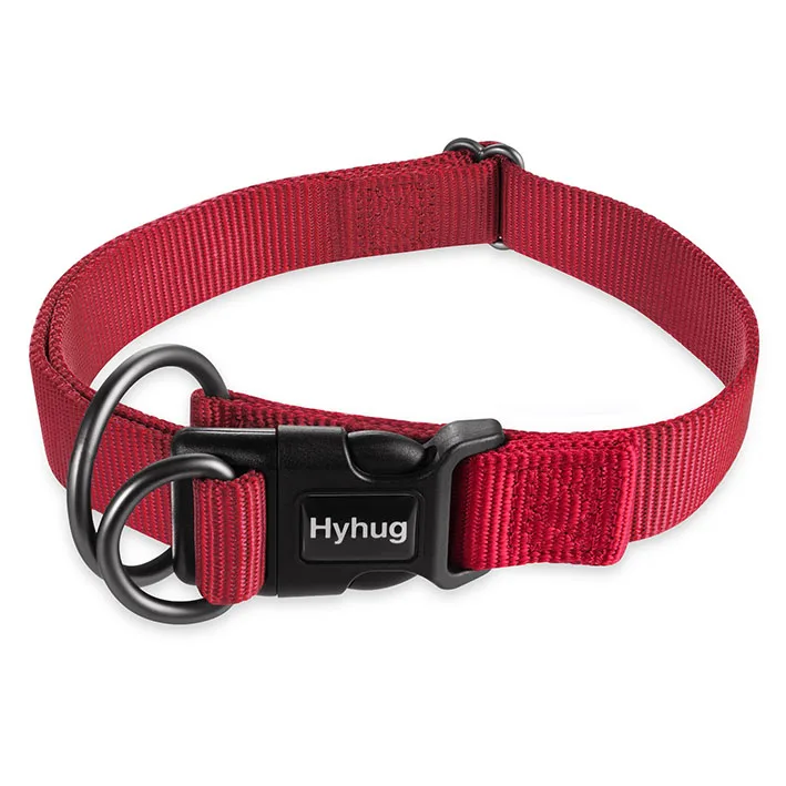 Большие средние ошейники для маленьких собак, регулируемый ошейник, мягкий многоцелевой ошейник для собак, удобное уличное ожерелье для собак HY114 - Цвет: Red