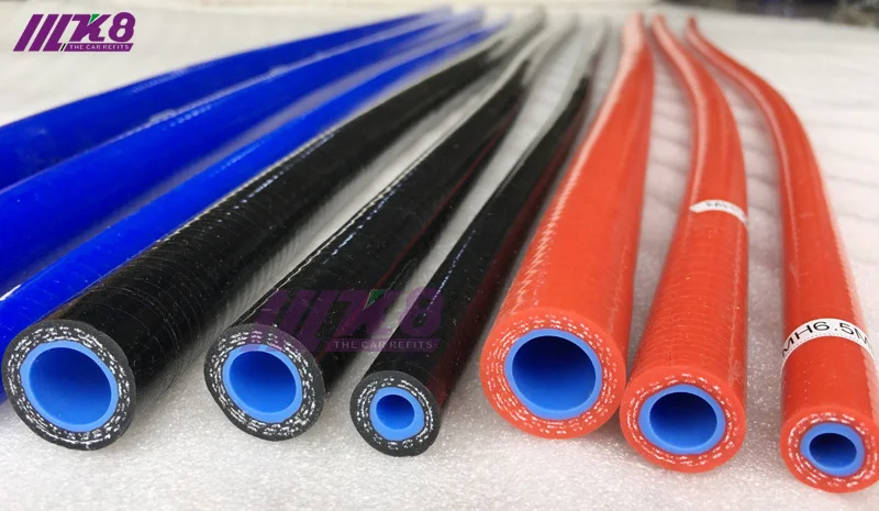 16mm ID Black 5 Metre Length 1 Ply Silicone Radiator Hose AutoSiliconeHoses