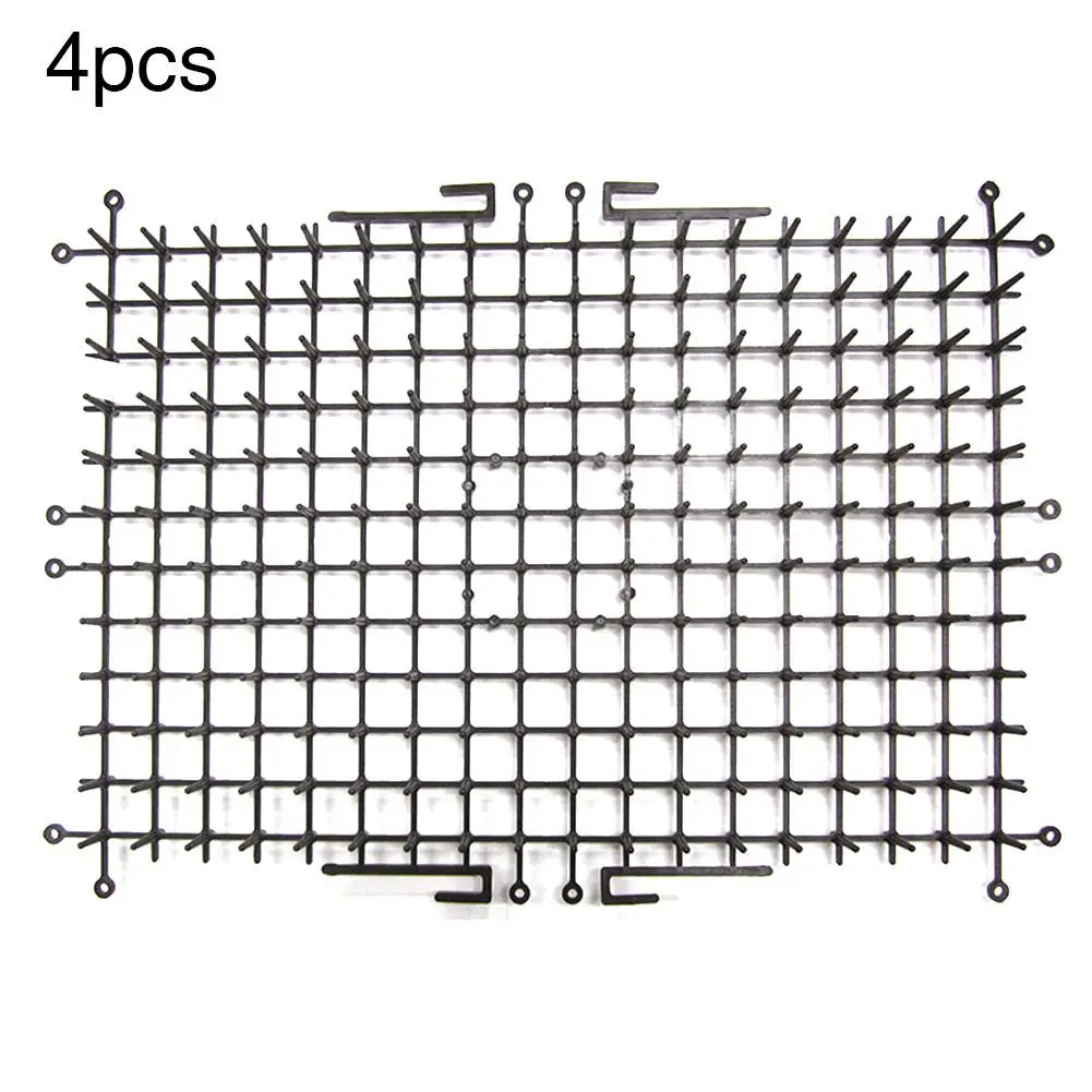 4 шт. экологически чистый пластиковый анти-кошки сети черные кошки и собаки водоотталкивающий коврик пластиковый шип-сохраняя кошек и собак от копания